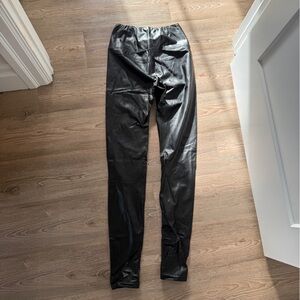 Wilfred Black Faux Leather Leggings